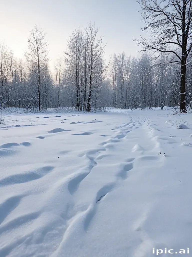 transparent snow