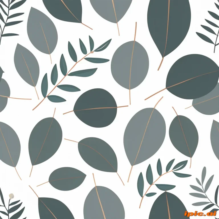 eucalyptus clipart black and white