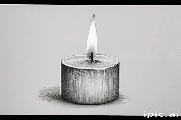 candle drawing