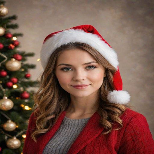christmas background portrait