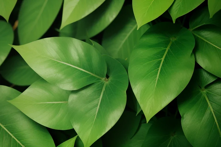 background green leaves