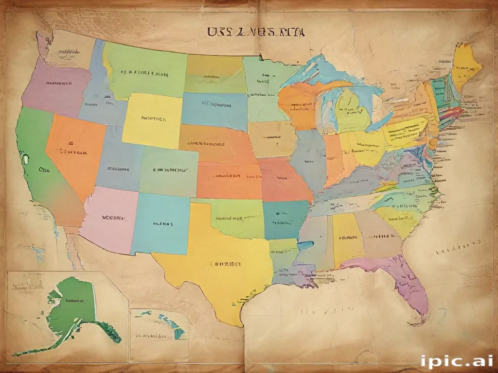map of usa states