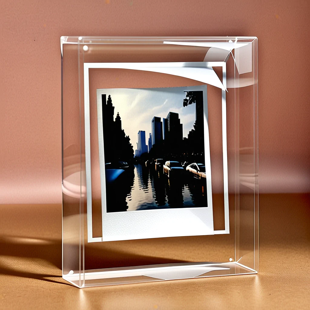 transparent polaroid frame