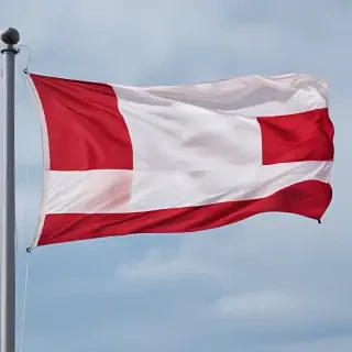 red and white flag