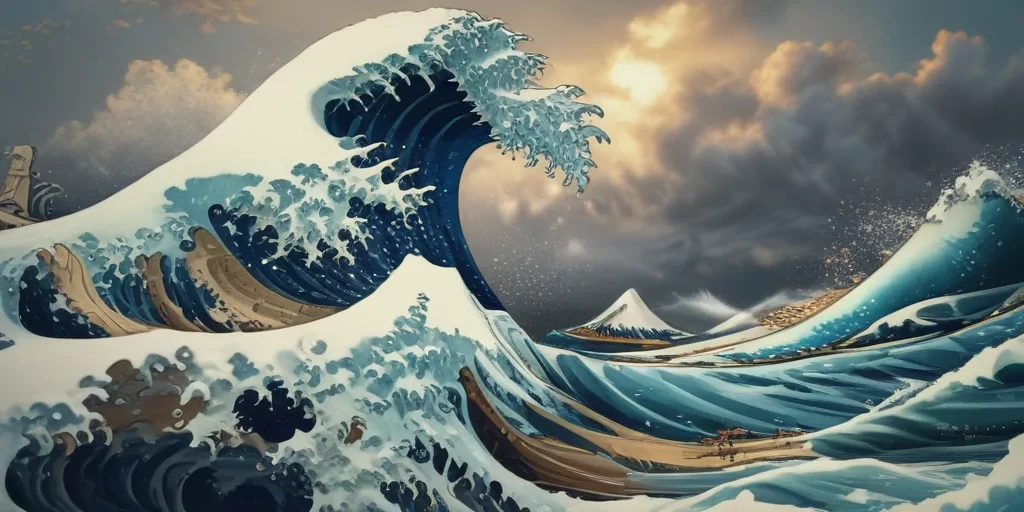 the great wave wallpaper