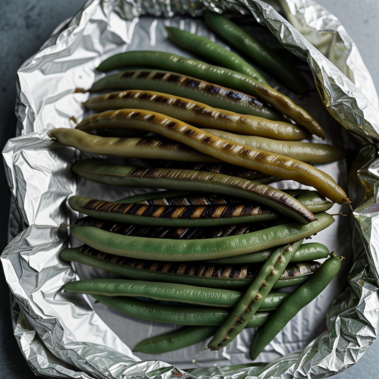 grill green beans in foil