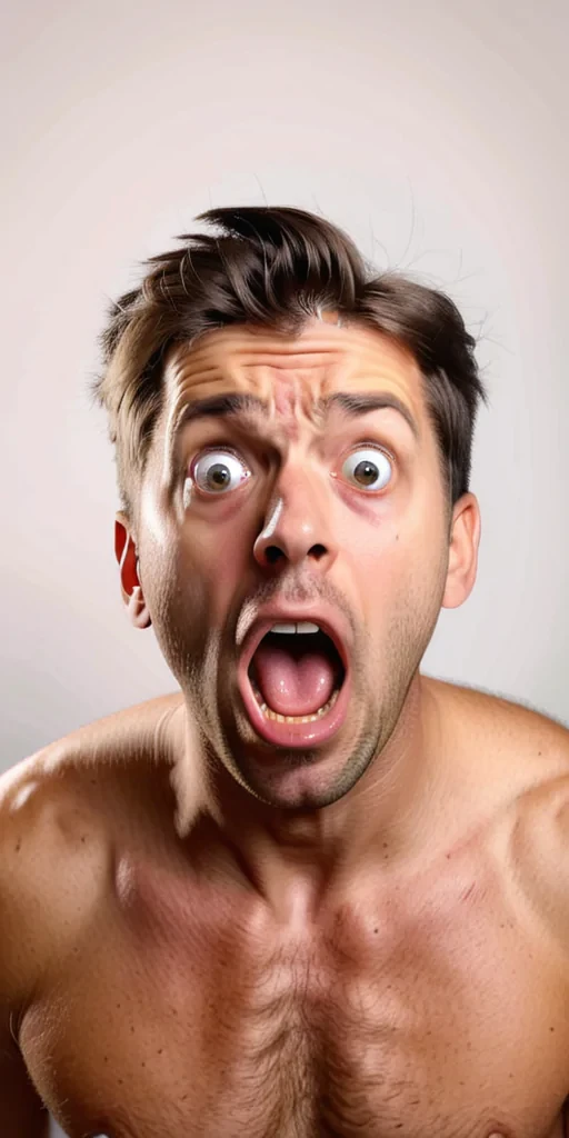 shocked man