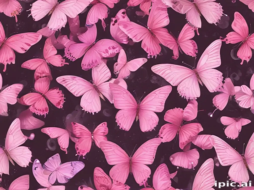 images of pink butterflies