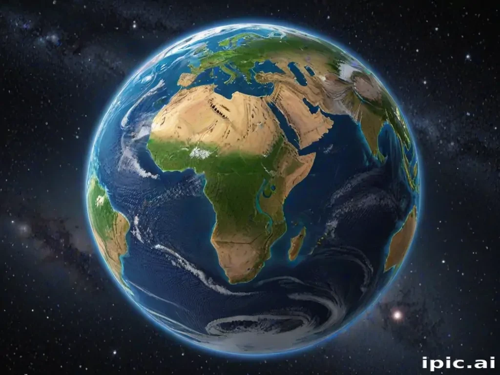 cartoon picture of planet earth