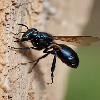 black wasp