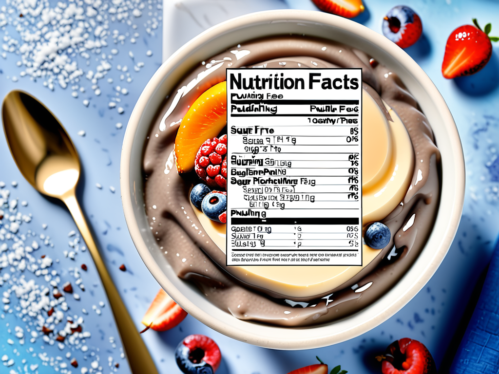sugar free pudding nutrition facts