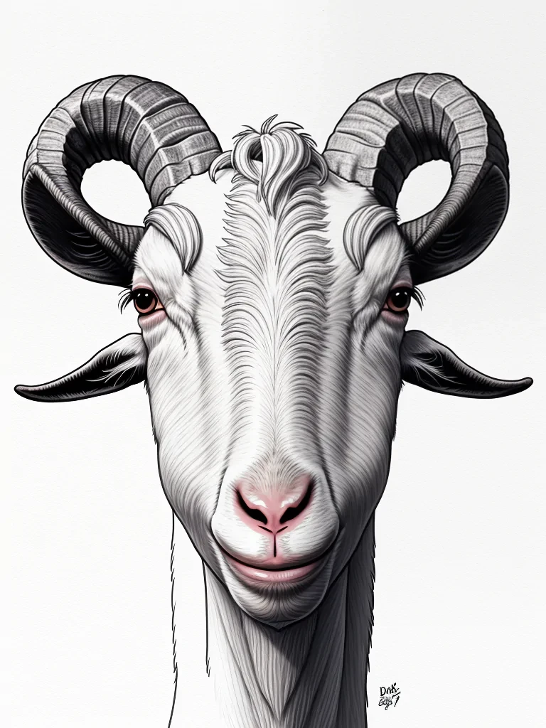 goat drawing