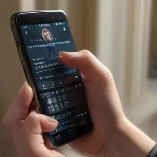 phone with hand