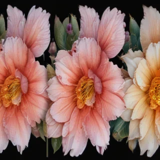 line work flowers