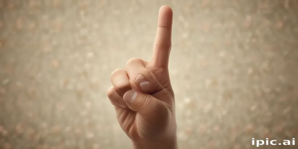 middle finger background