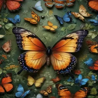 butterfly wall paper