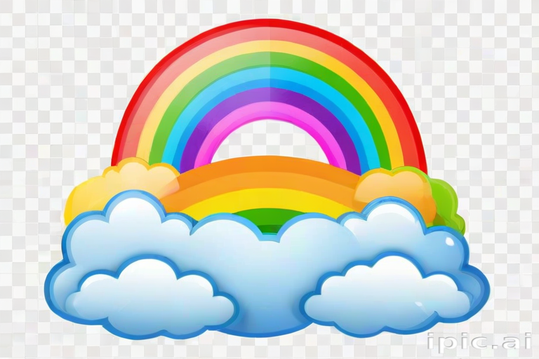 transparent background rainbow clipart