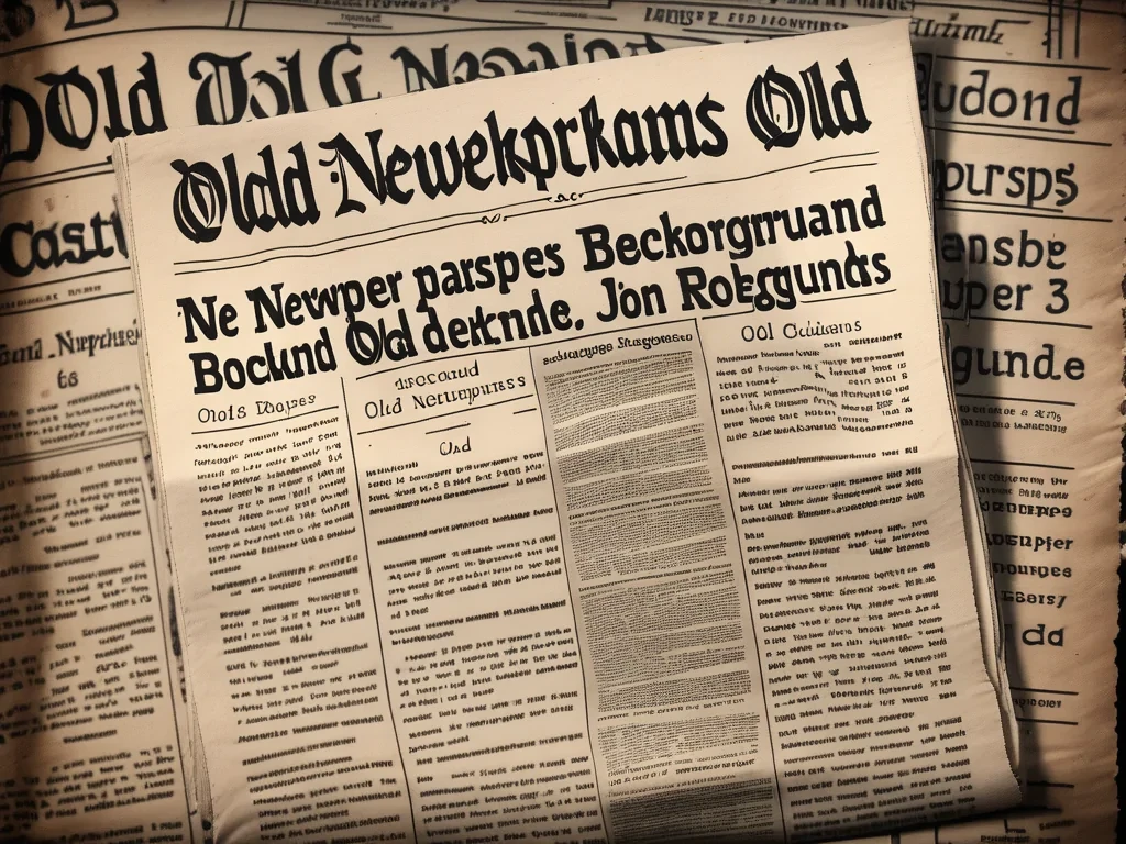 newspaper background old