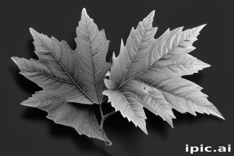 leaf clip art black and white