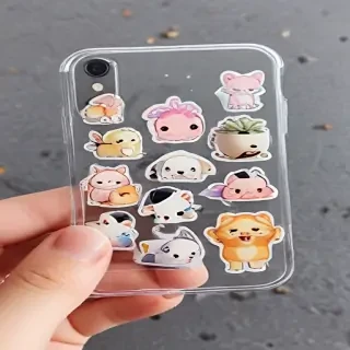 transparent cute stickers