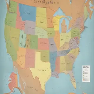 united states of america map