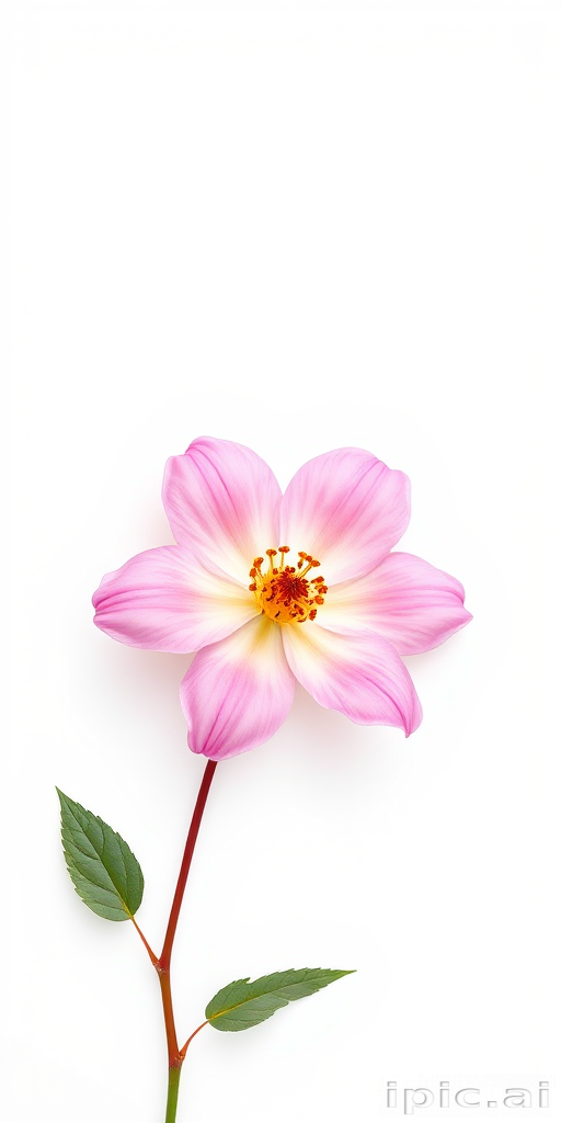 flower on white background