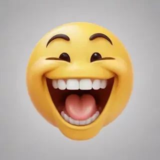 transparent laughing emoji