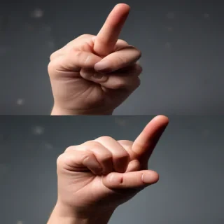 pointing finger png