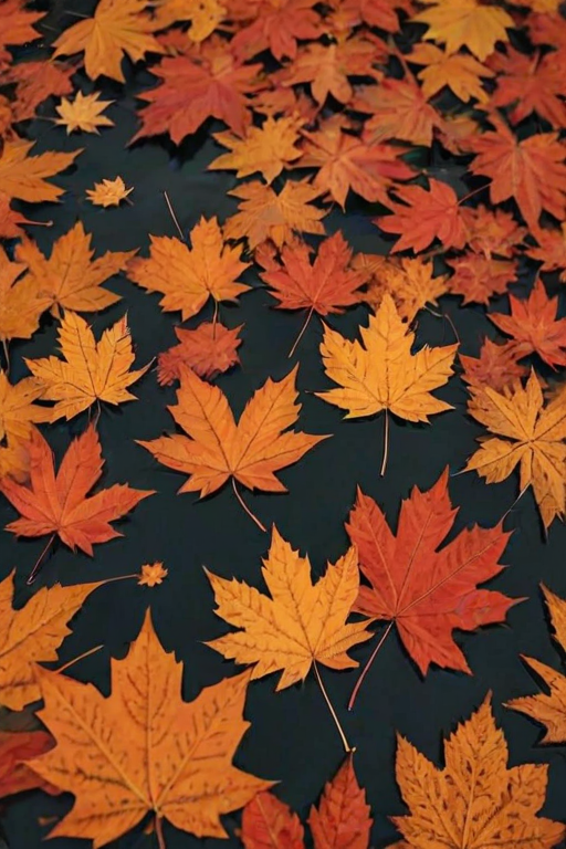 fall leaves aesthetic
