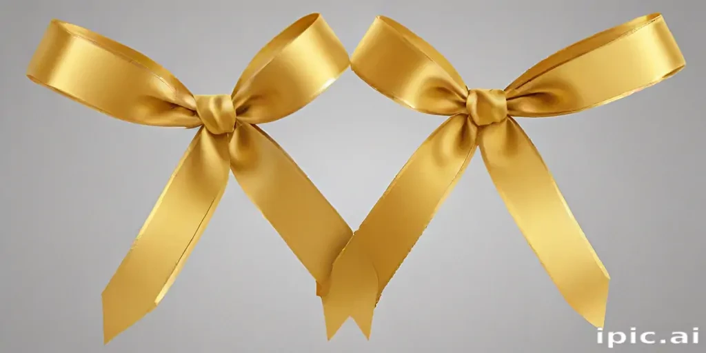 gold ribbon png