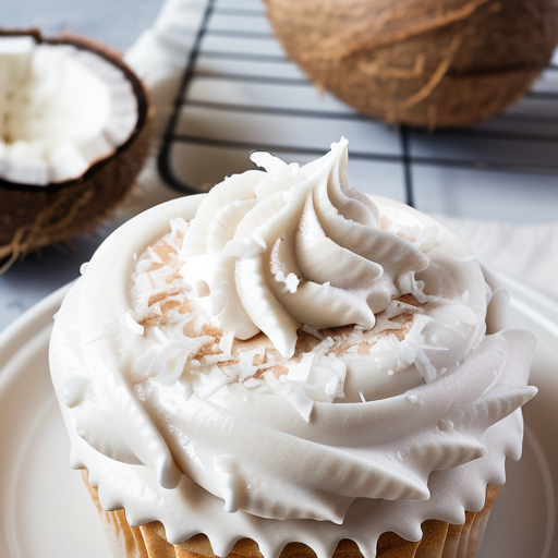coconut frosting with coconut cream