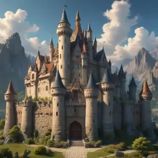 cartoon castle
