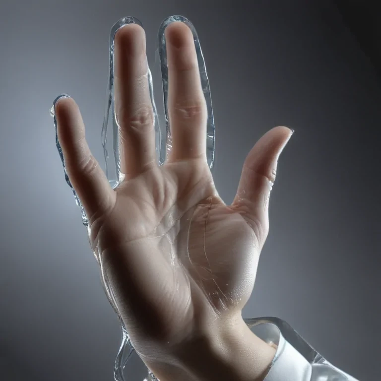 transparent prayer hand
