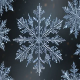 transparent snowflakes