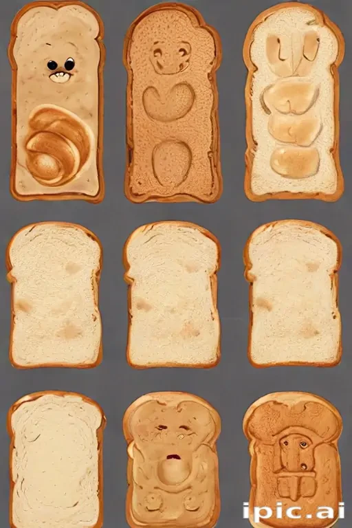 bread in cartoon