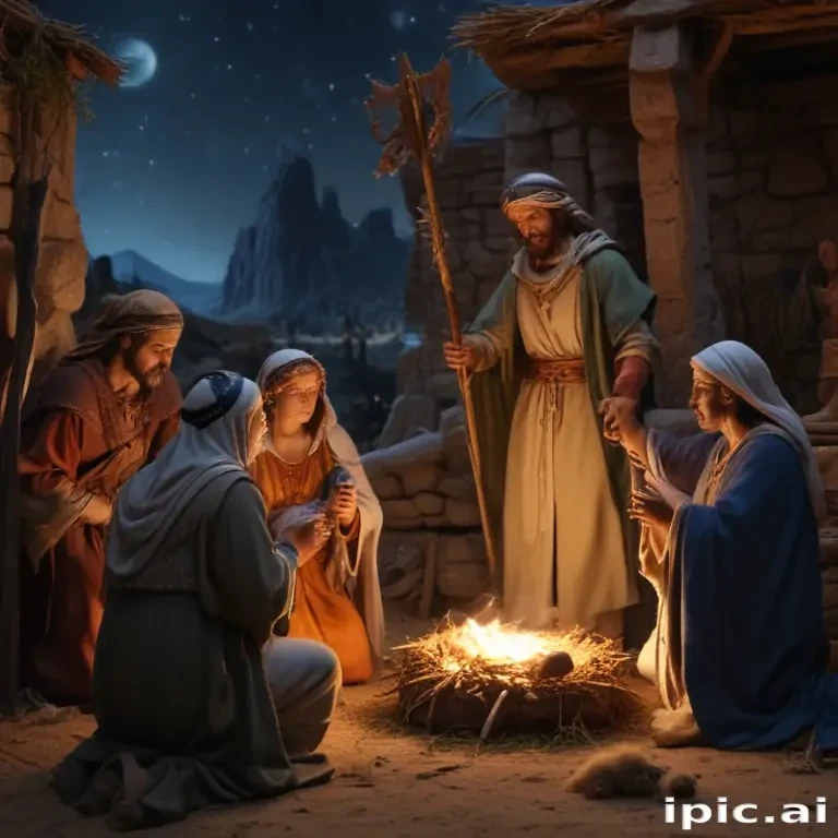 free christmas nativity scene