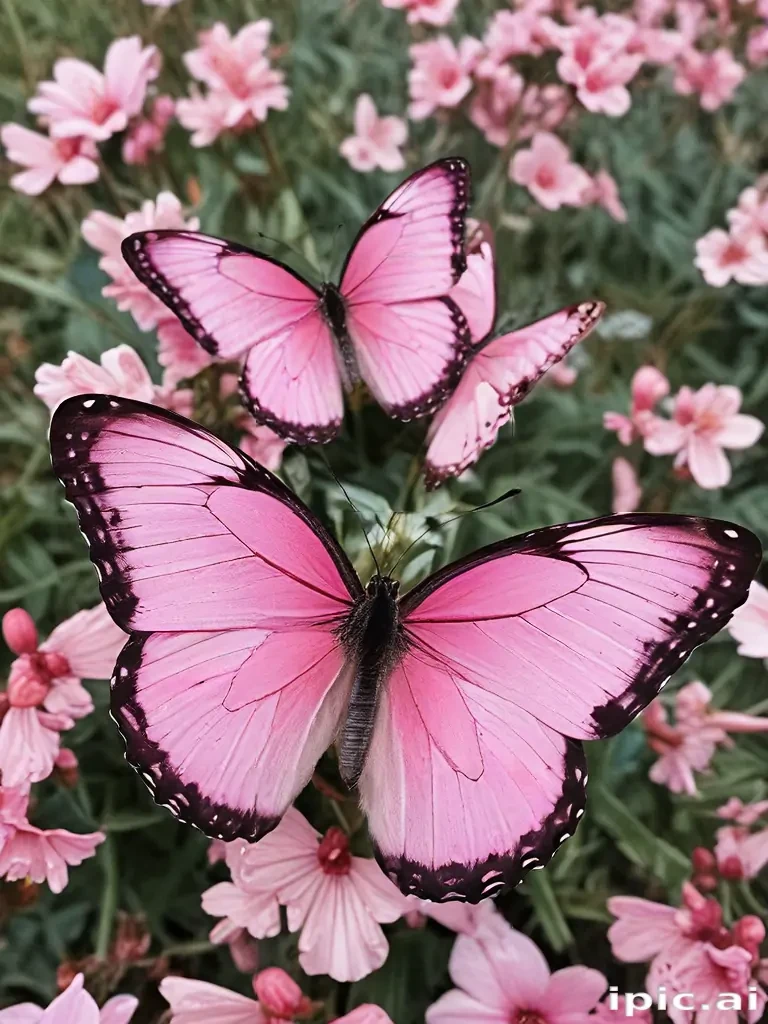 pink butterfly images