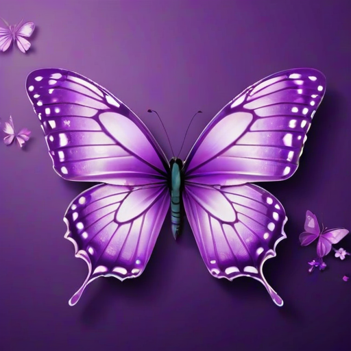 purple wallpapers butterfly
