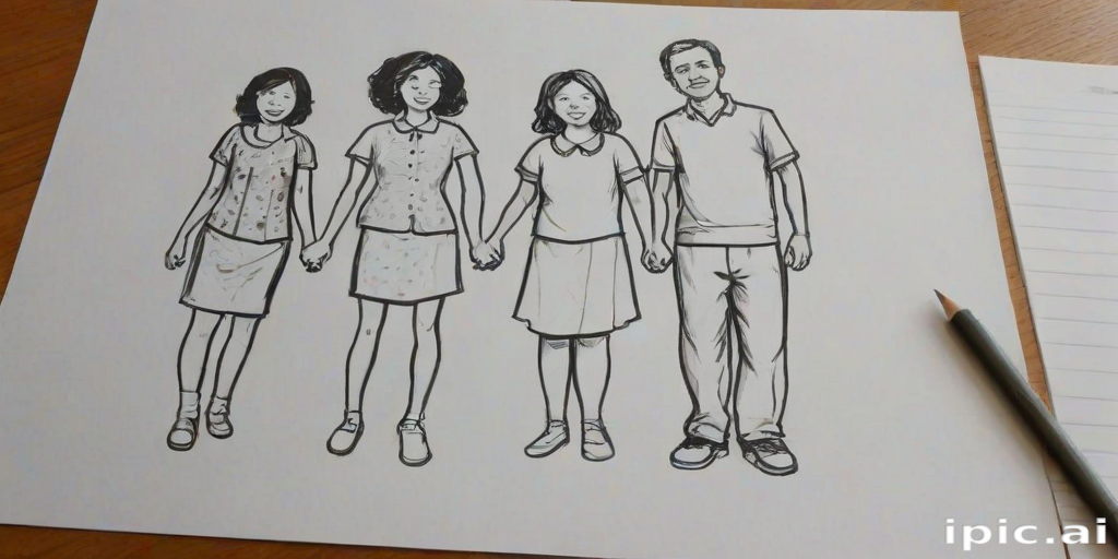 drawings of family
