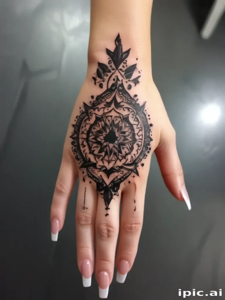 cute hand tattoos for black females
