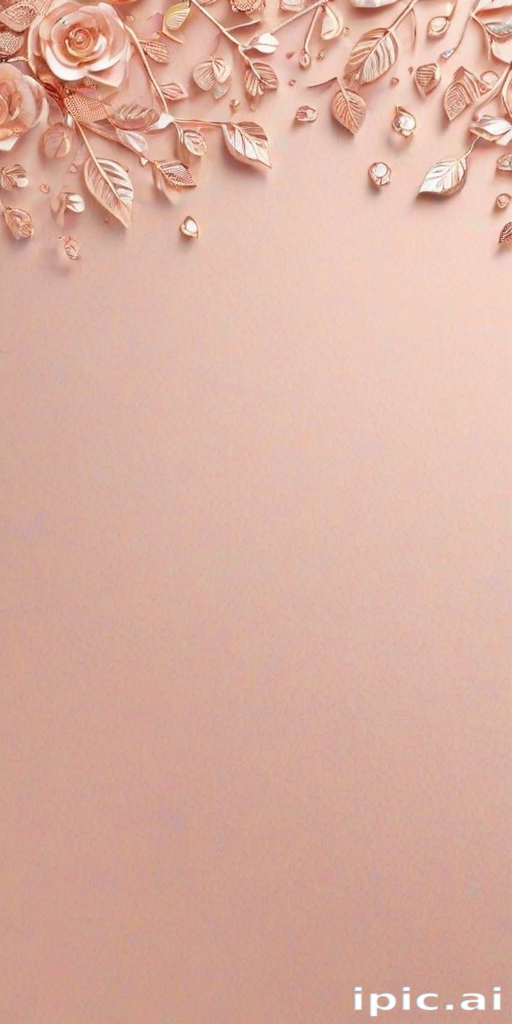 cute rose gold wallpapers