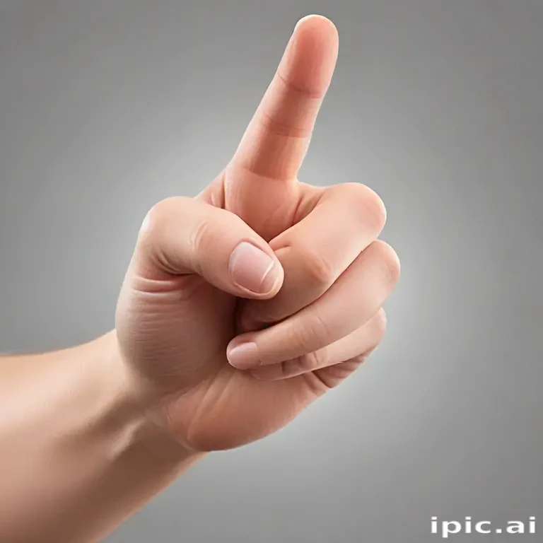 point finger png