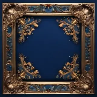 blue border design