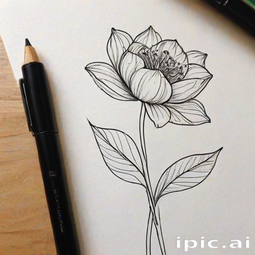 flower line work