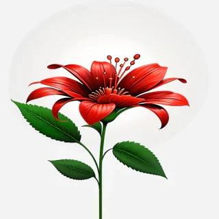 red flower png