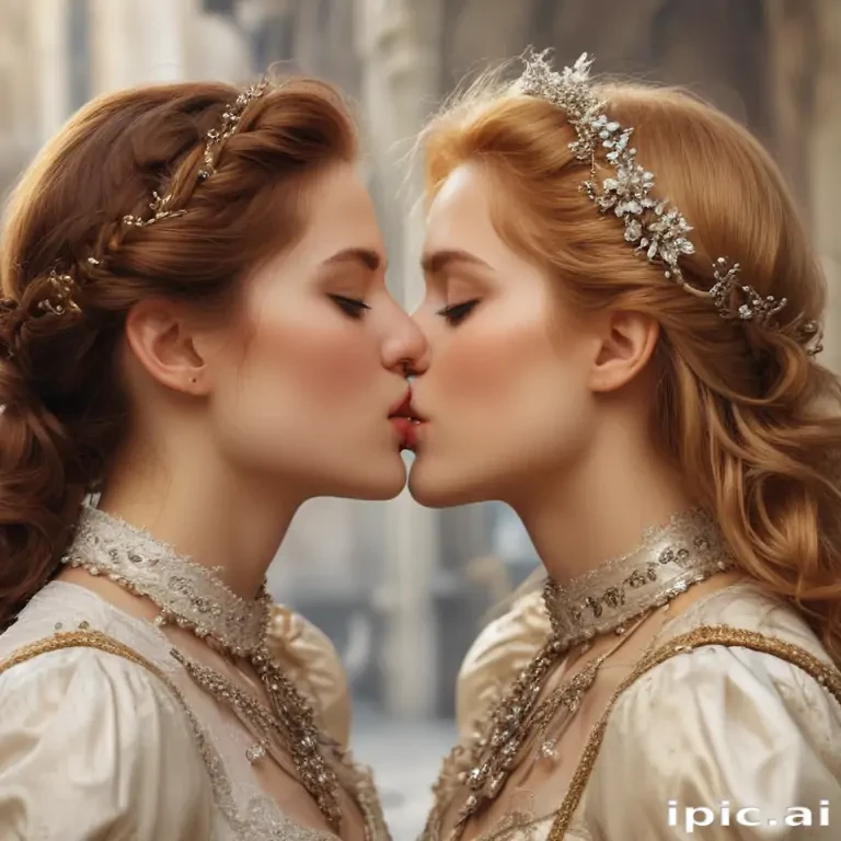 girls kissing