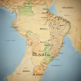 map of brazil