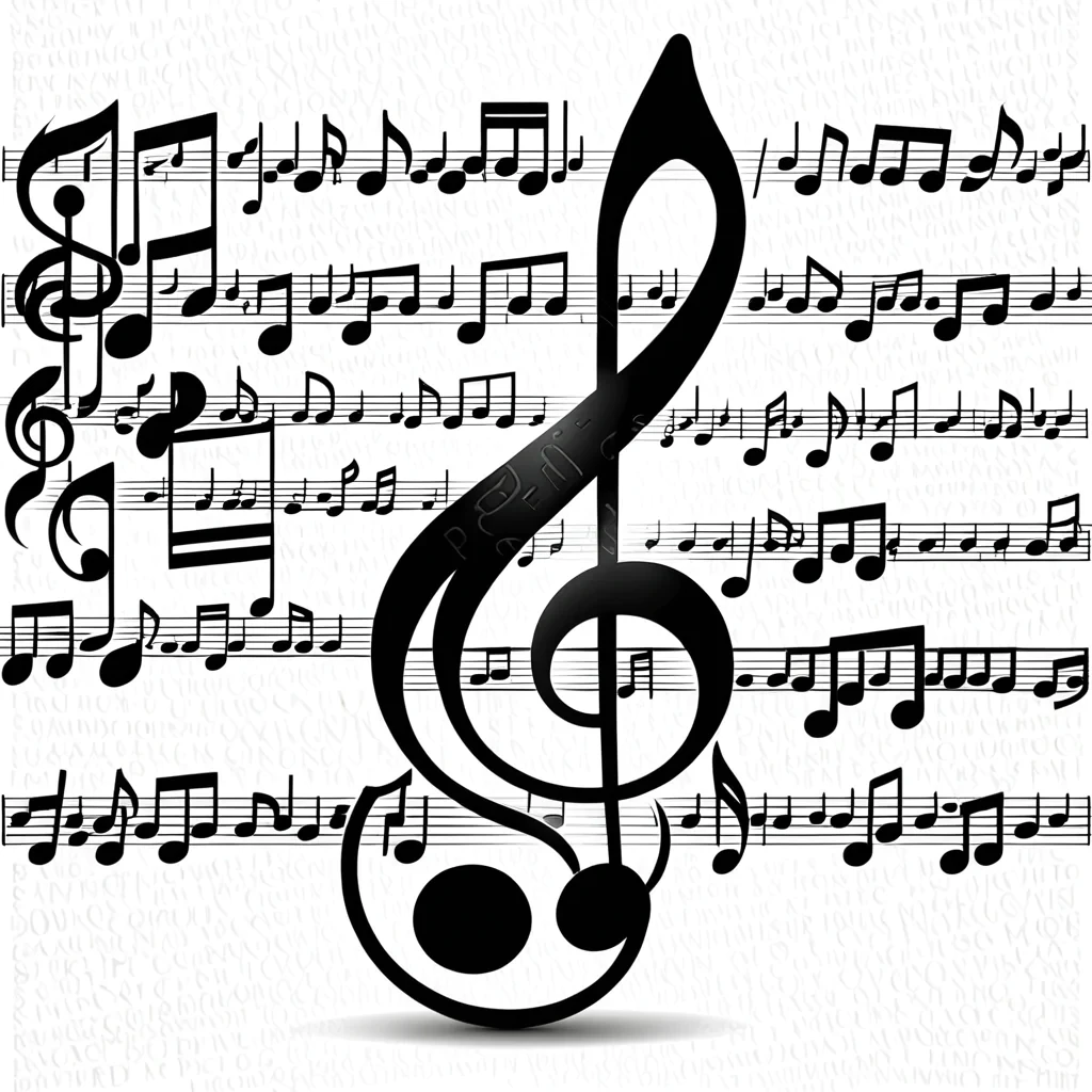 background music notes png