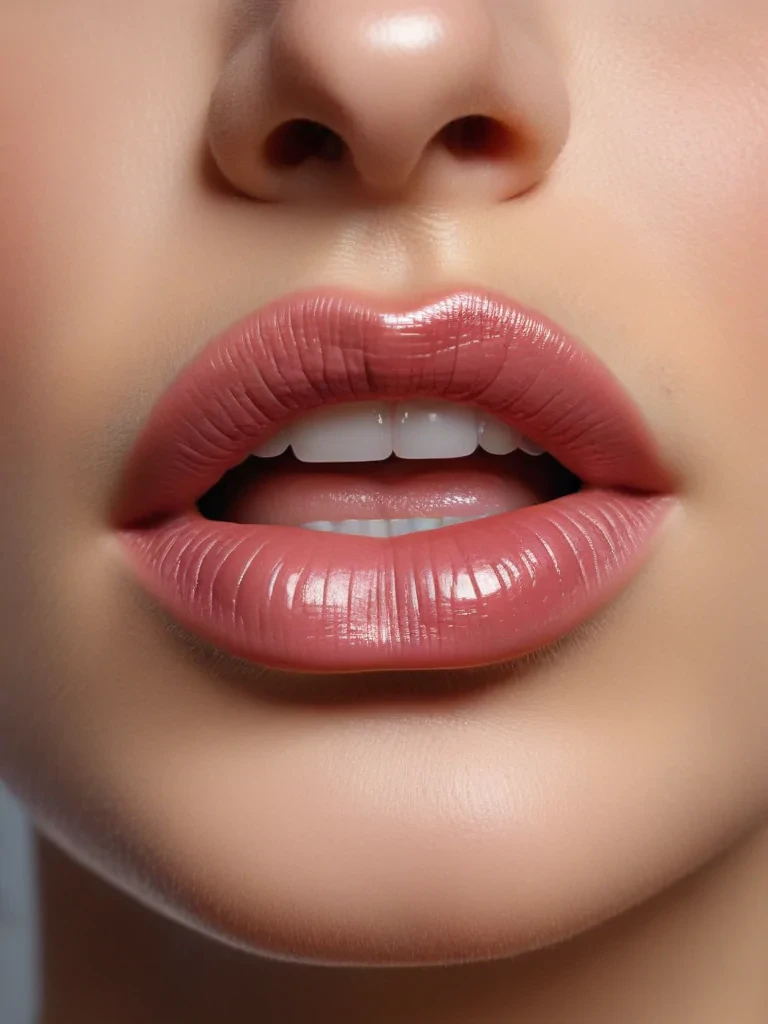transparent lips