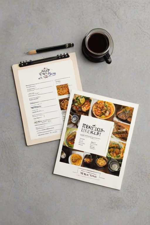 restaurant menu mockup